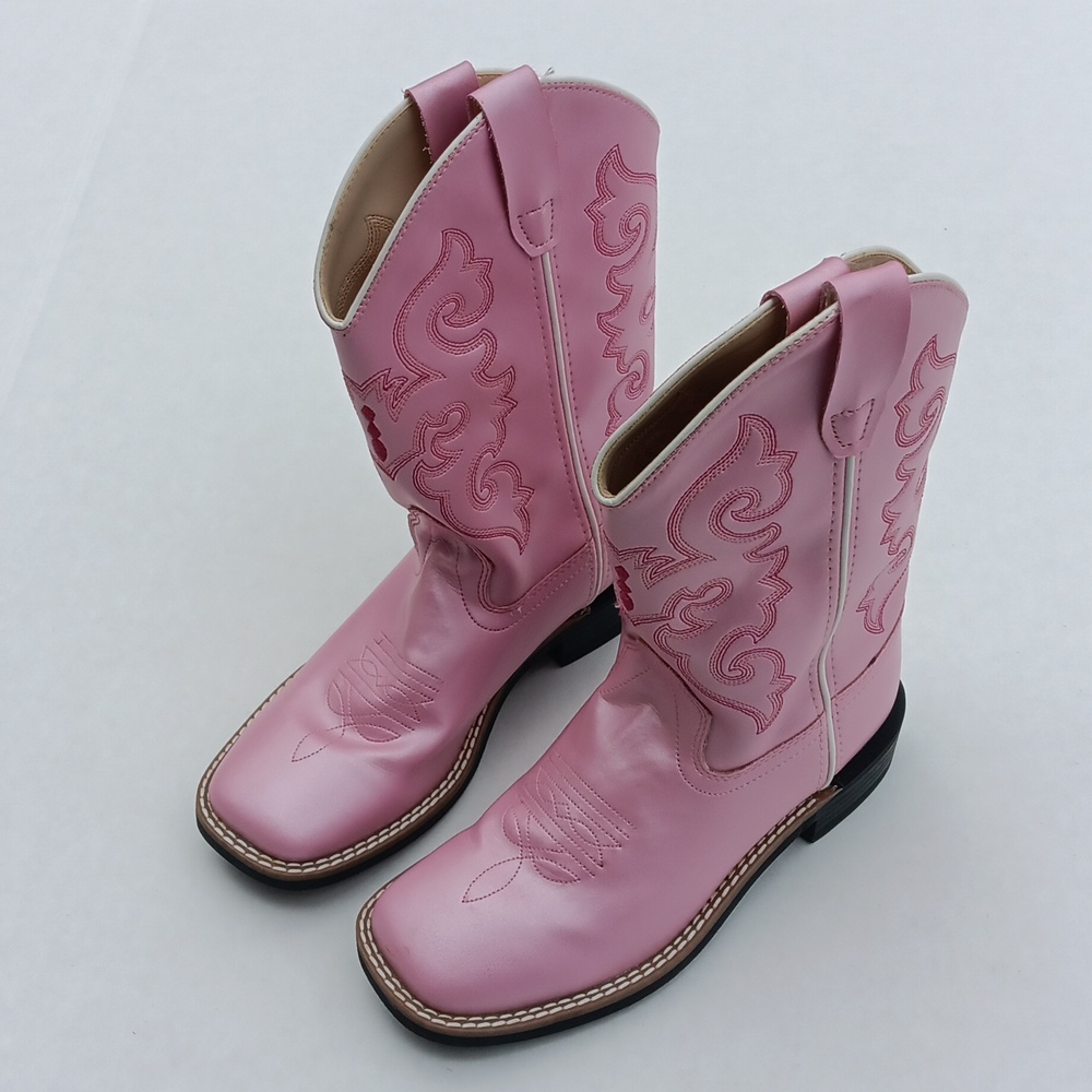 OLD WEST pink cowgirl boots.